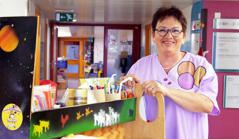 Liliane Clivaz, ancienne infirmière et bénévole du Chariot Magique